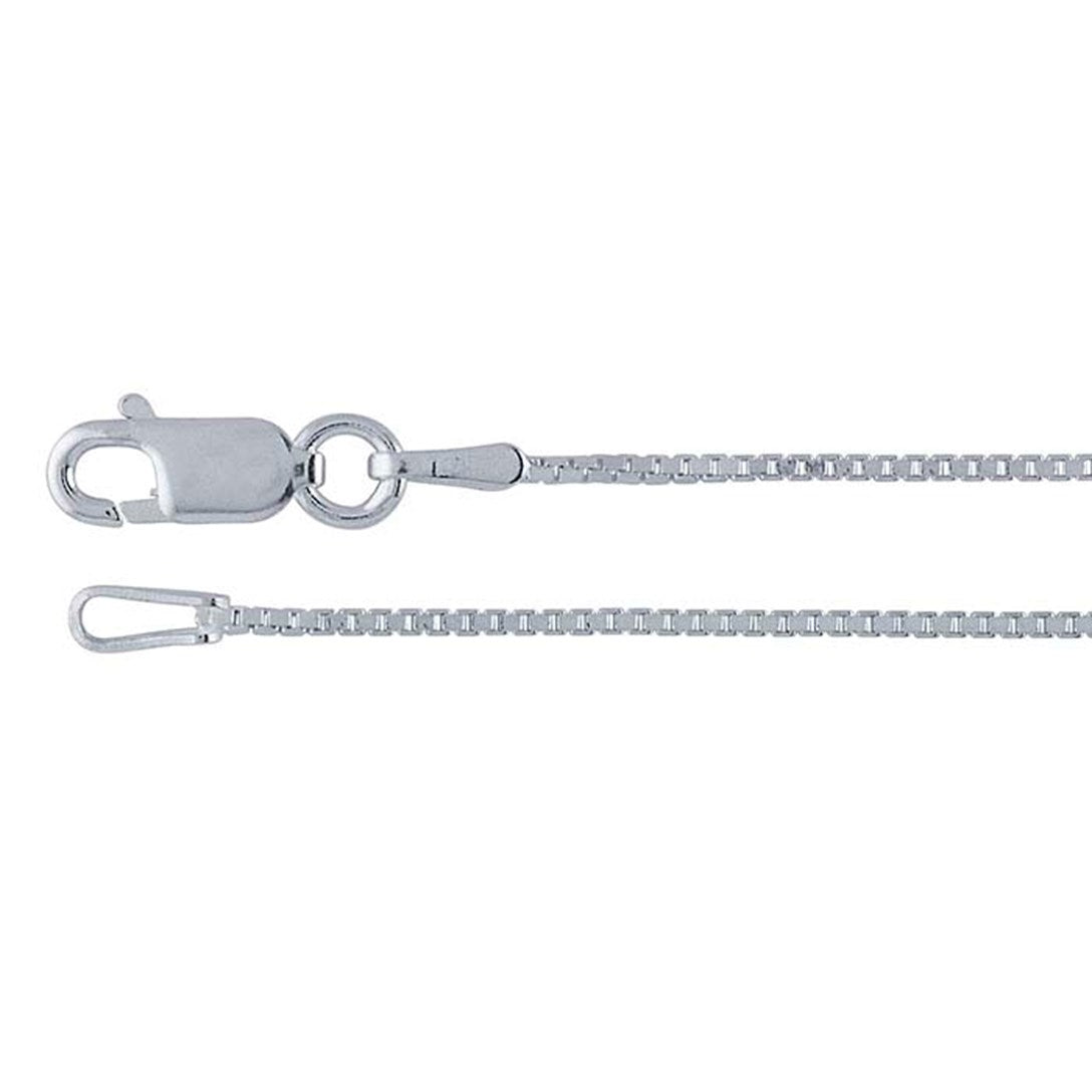 Sterling Silver Rounded Box Chain - 1.25mm (Select Length)