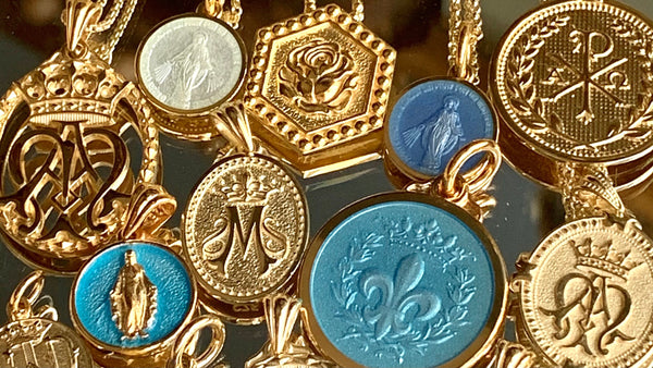 Catholic jewelry, St. Michael, Auspice Maria, Miraculous Medals, Kairos, ChiRho