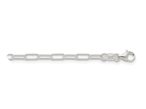 Sterling Silver 2.9mm Elongated Oval Cable Chain 20"