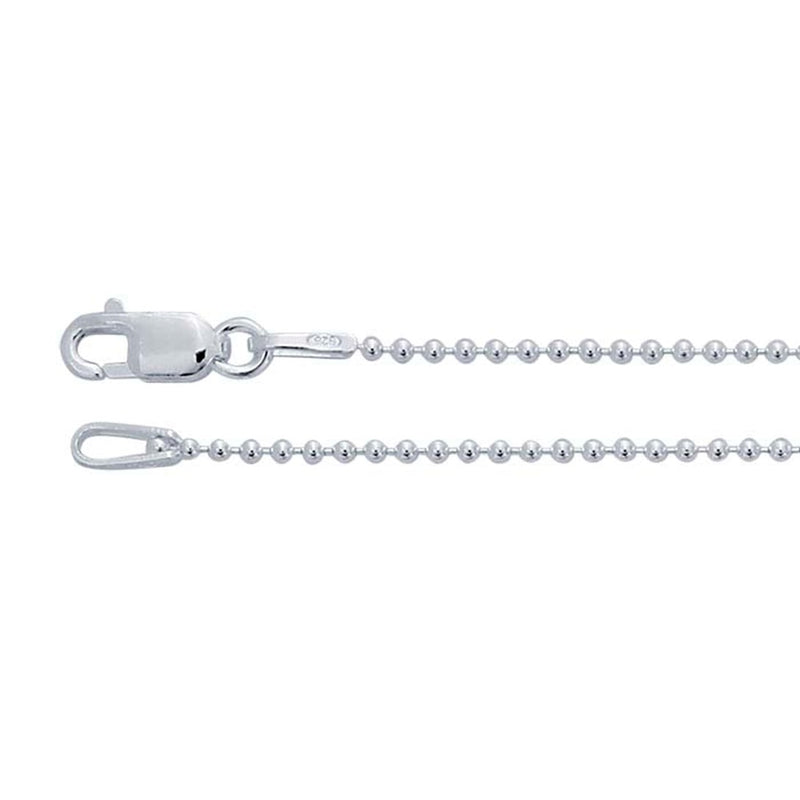 Sterling Silver Bead Chain 1.5mm (Select Length)