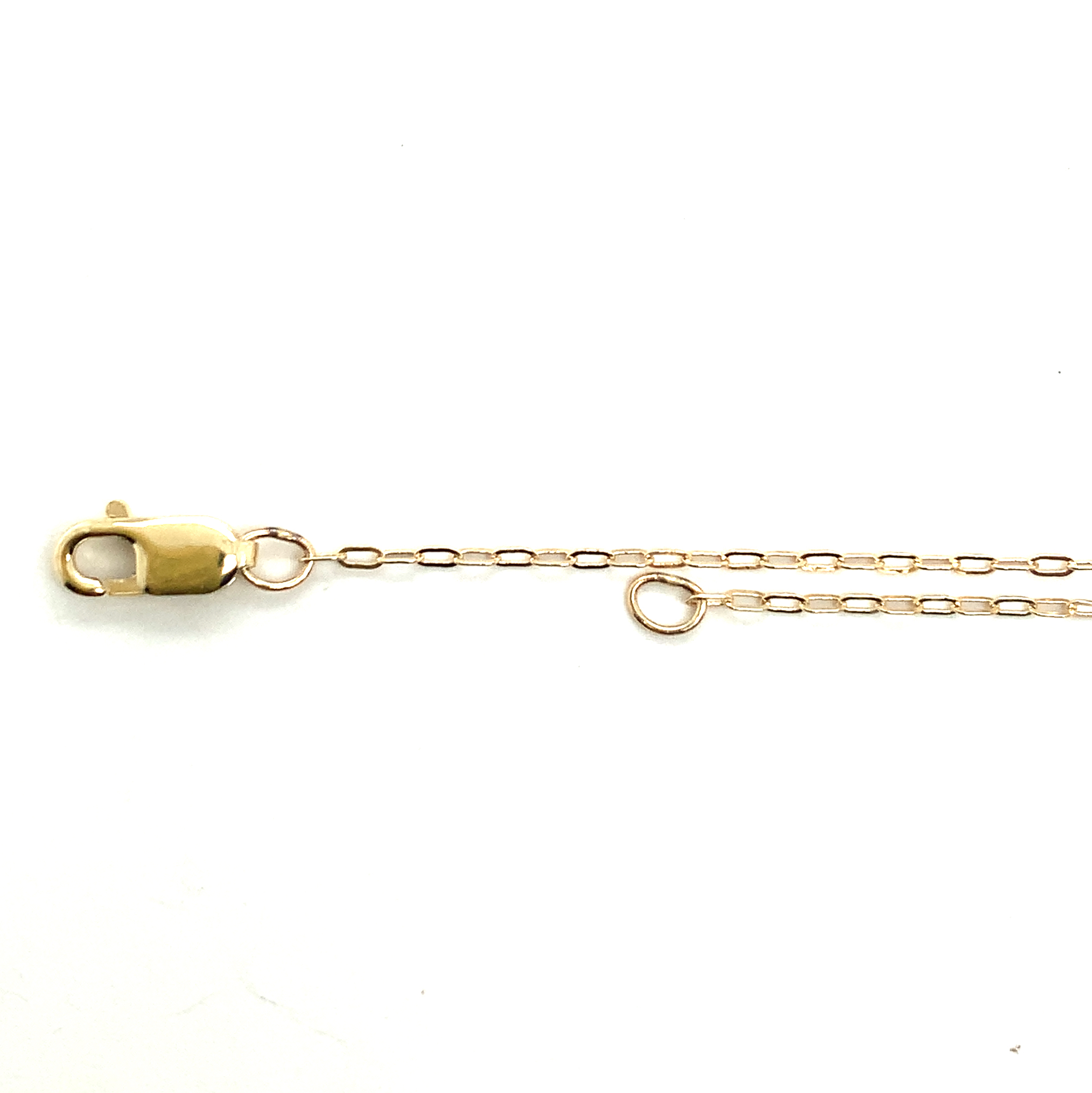 14K Gold Adjustable Delicate Cable Chain 16-18