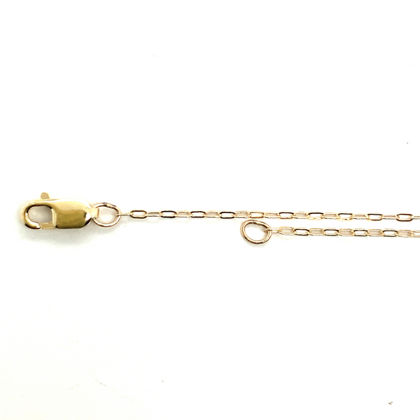 14K Gold Fine Adjustable Cable Chain 16-18"