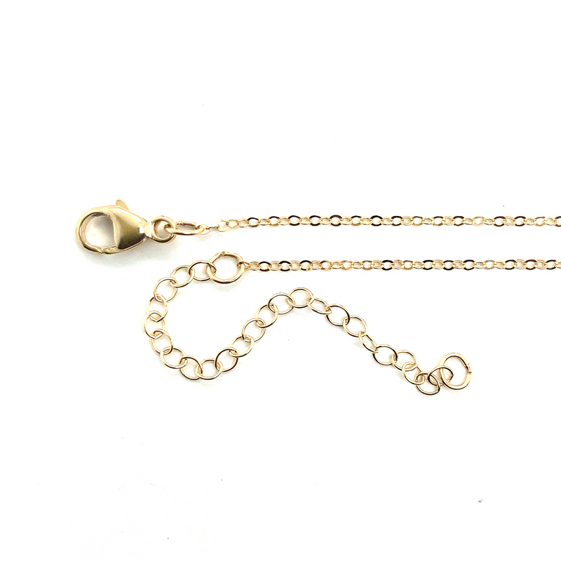 Gold Filled Fine Cable Chain Adjustable 16"- 18"