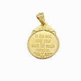 Flame of Love Pendant in 14K Gold Vermeil, 20x18mm