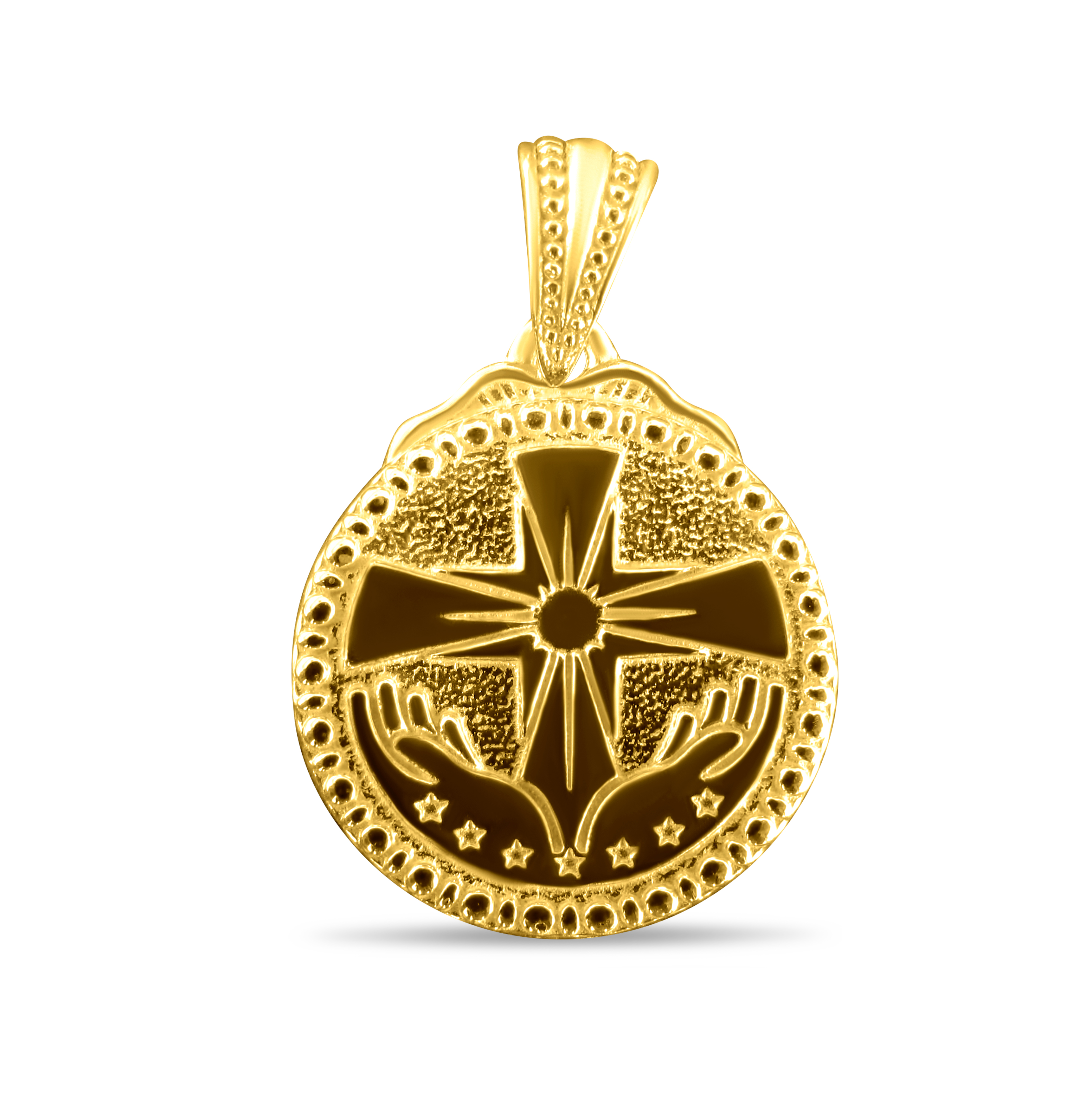 Seven Sisters Pendant, Gold Vermeil Pendant, 18mm or .7" (Without diamond center)
