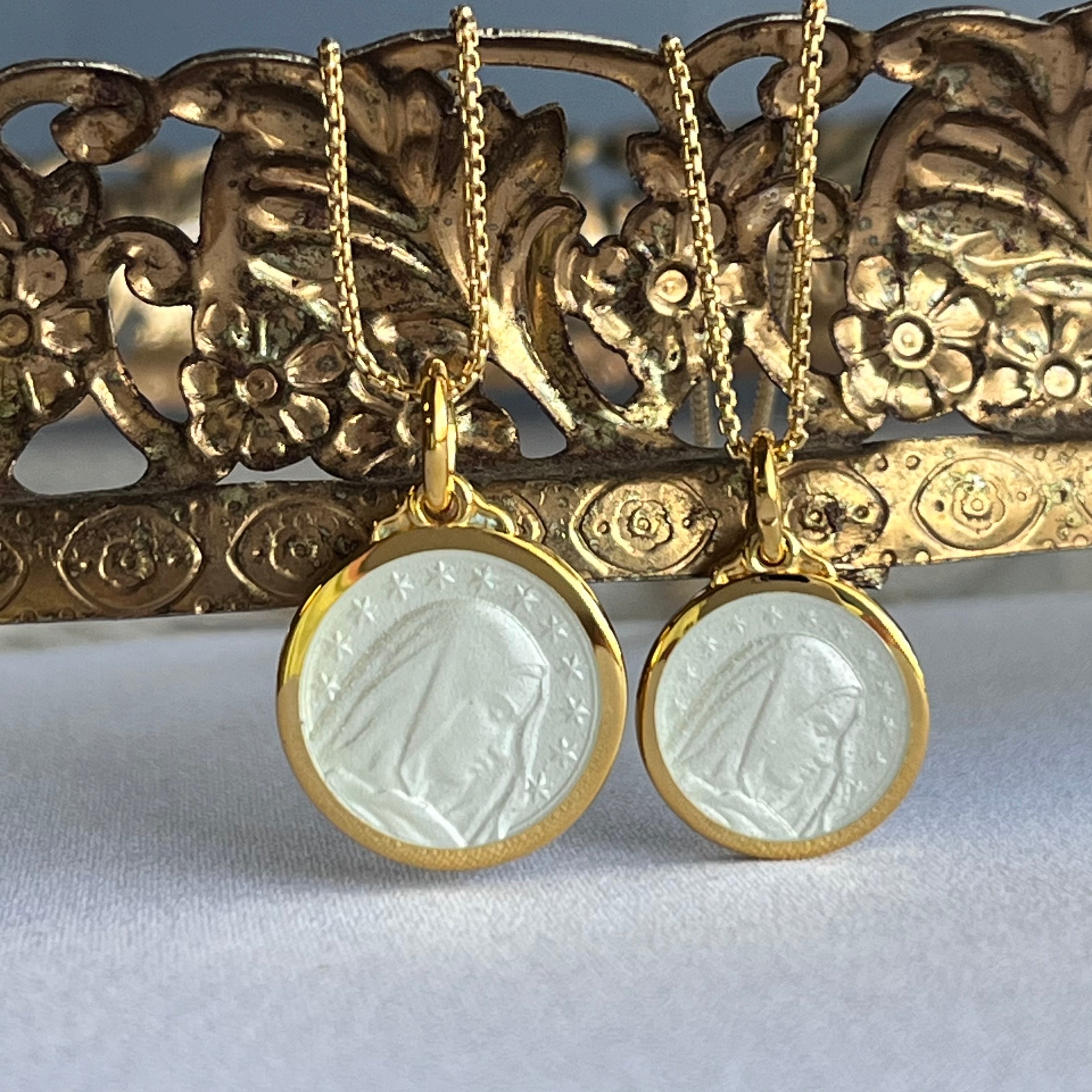 Mary Immaculate Pendant Enamel