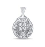 Seven Sisters Pendant, Sterling Silver, 18mm or .7" (Without diamond center)