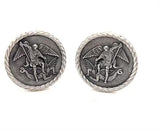 Sterling St. Michael Cufflinks - Coming back soon!