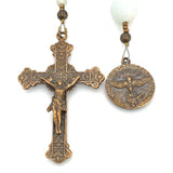 Amazonite and Bronze Holy Spirit Single Decade Rosary