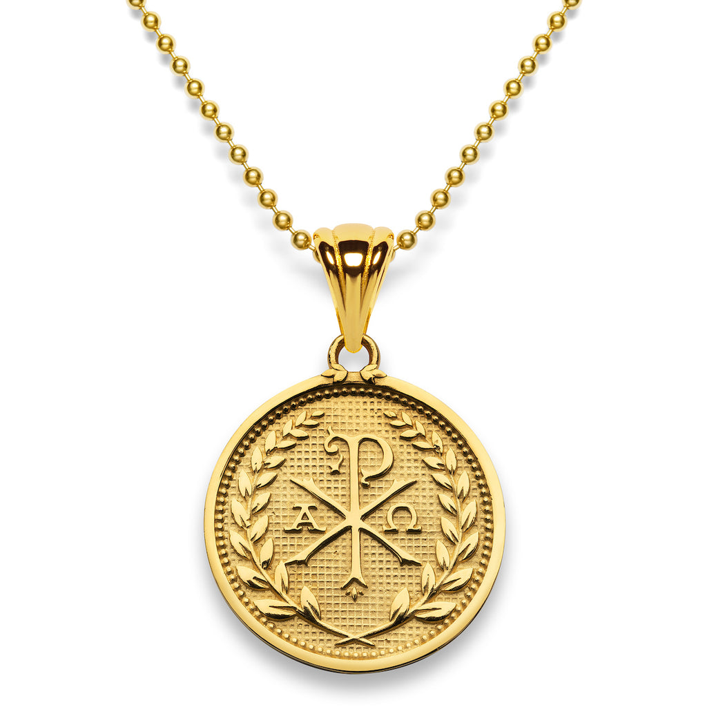 Chi Rho Pendant in 14K Gold Vermeil | Fount of Grace