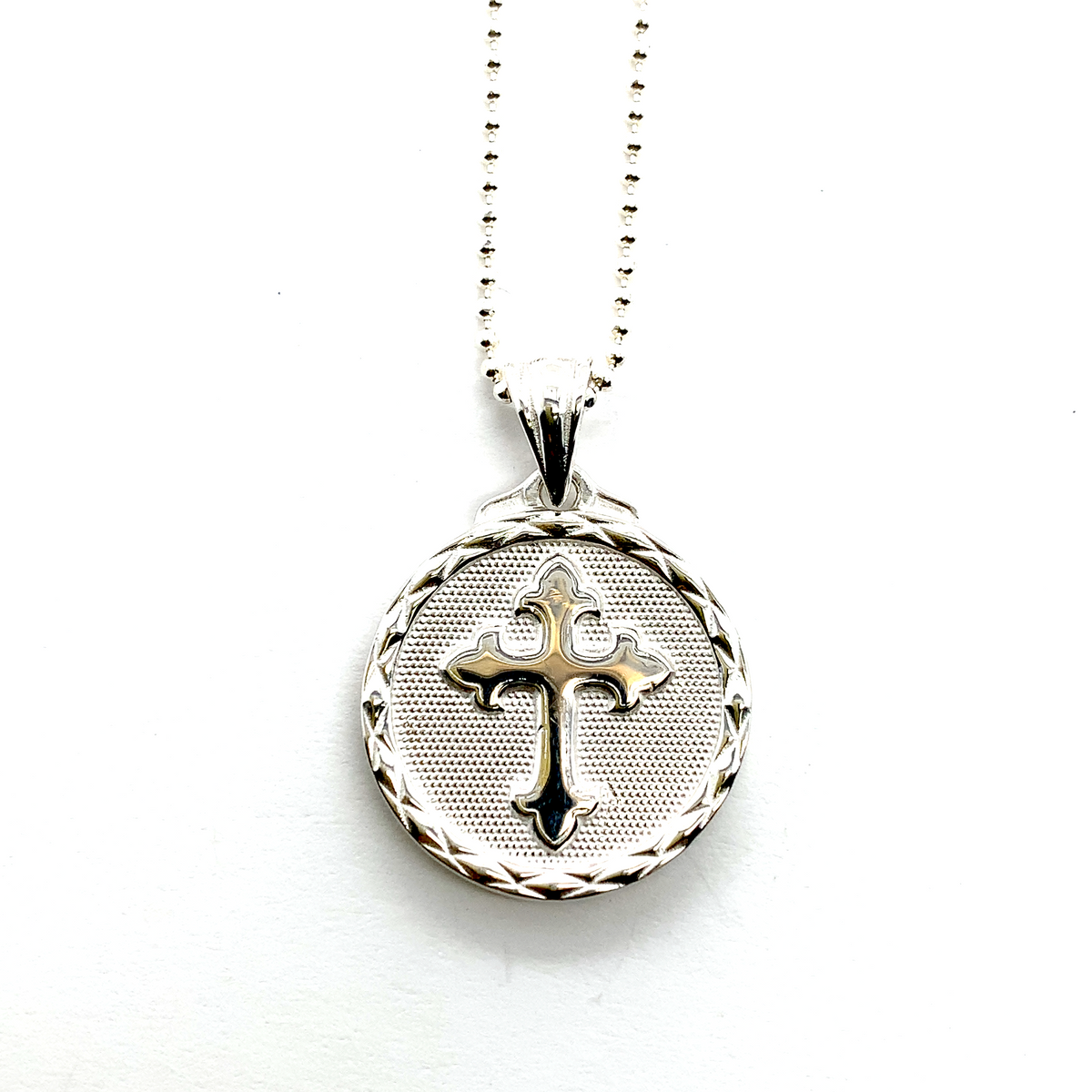Sacred Heart of Jesus / Cross - Reversible Pendant | Fount of Grace