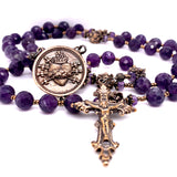Rosary - Amethyst and Bronze Seven Sorrows