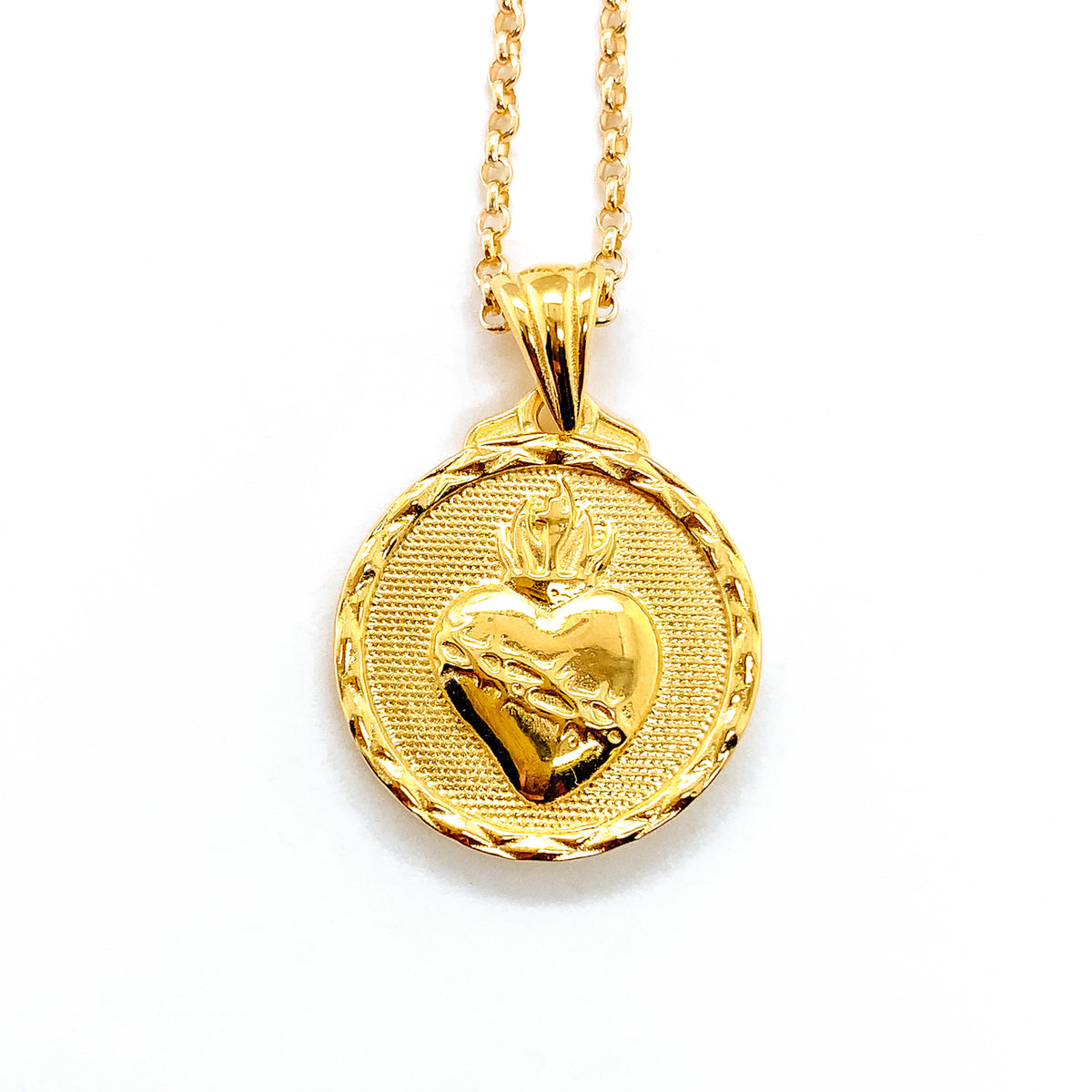 Sacred Heart of Jesus / Cross Reversible Necklace | Fount of Grace